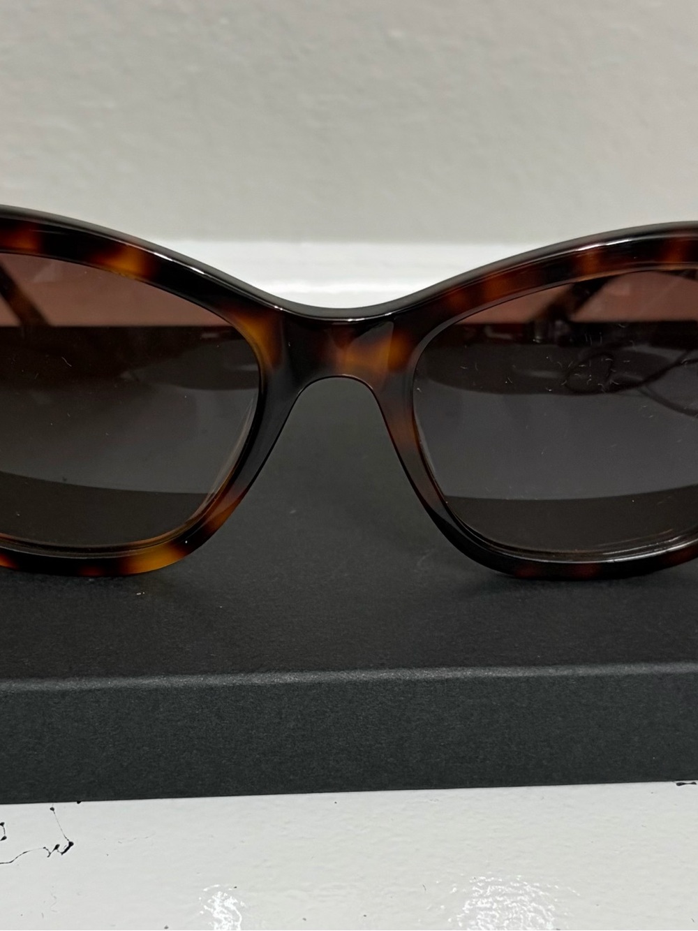 Carolina Lemke Orchid Cat Eye Sunglasses Tortoise Brown Gradient UV400 - Picture 4 of 6